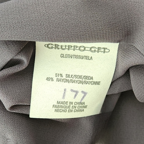 Emanuel Ungaro Gray Beaded Sleeveless Blouse Size 4/38 - Picture 6 of 7